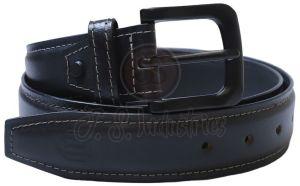 Men Black Genuine Leather Belt