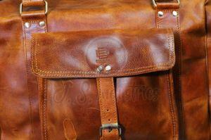Full Grain Pure Handmade Leather Duffel Bag