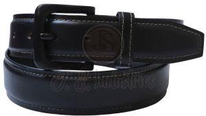 Men Black Genuine Leather Belt