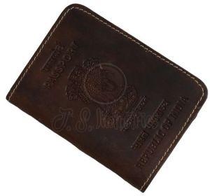 Brown Leather Passport Cover