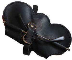 Black Handmade Leather Sling Bag