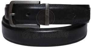 Classic Black Leather Formal Belt