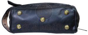 Hand Carved Leather Toiletries Bag