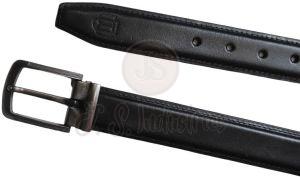 Classic Black Leather Formal Belt