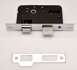 Mortise Lock Body with Matching Strike Plate