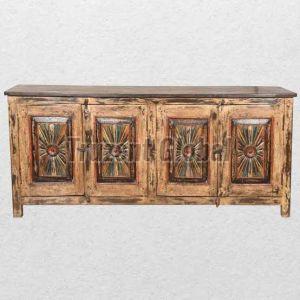 Brass Inlay Wooden Nesting Tables