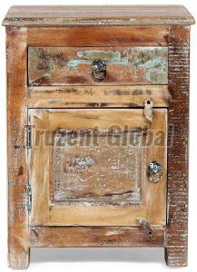 Rustic Wooden Side Storage Cabinet