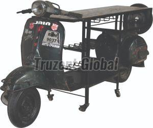Scooter Style Bar Cabinet