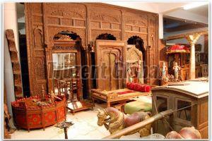 Traditional Hand Carved Wooden Temple