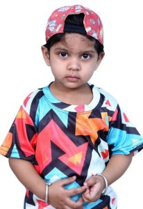 Boys Multicolor Geometric Print T Shirt