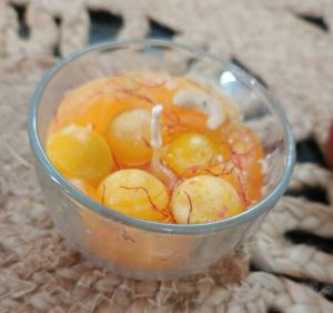 Handmade Rasmalai Design Candle