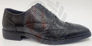 AT-D-24 Tremendous Mens Black Leather Shoes