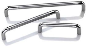 Silver Glossy Stainless Steel Cabinet Handle