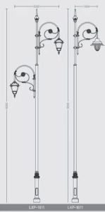 Cast Iron Street Light Pole
