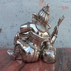 Silver Coated Ganesh Statue