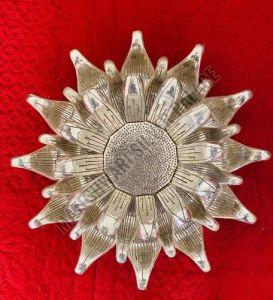 Lotus Silver Coated Candle Holder