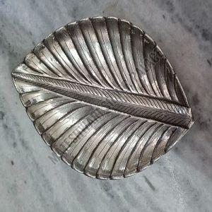 12 Mm Silver Coated Leaf Tray