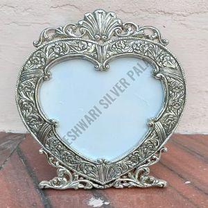 Decorative Silver Plated Heart Shape Photo Frame