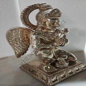 Silver Coated Hanuman Statue