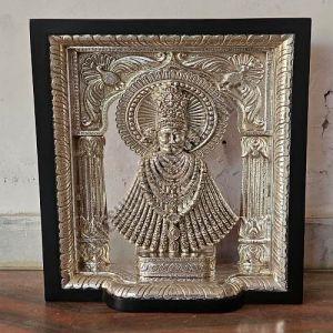 Silver Plated Khatu Shyam Photo Frame