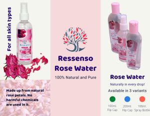 100ml Ressenso Rose Water
