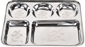 Stainless Steel 5 Bhog Thali