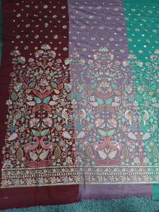 Maggam Embroidered Fabric