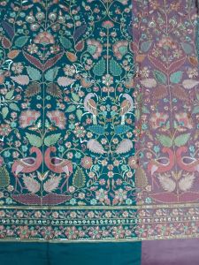 Maggam Embroidered Fabric