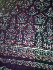 Abstract Embroidered Fabric