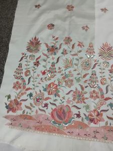 Minimal Embroidered Fabric