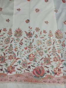 Minimal Embroidered Fabric