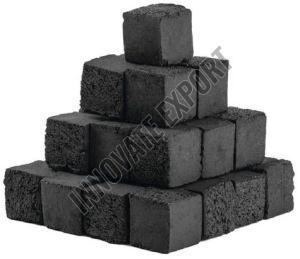 Black Coconut Shell Charcoal Briquettes Cube