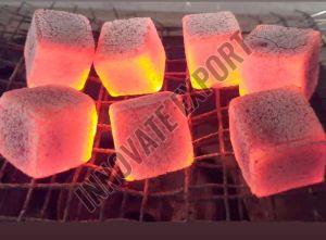 Square Coconut Shell Charcoal Briquettes Cube