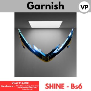 Shine-BS6 Crome Garnish Visor Glass