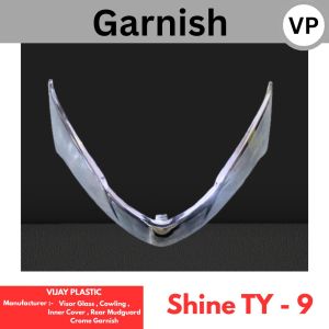 Shine TY-9 Crome Garnish Visor Glass