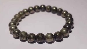 Round Pyrite Beaded Bracelet