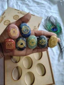 7 Chakra Palm Stone Set
