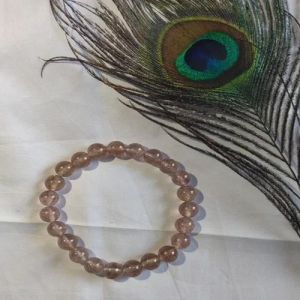 Strawberry Quartz Beaded Bracelet