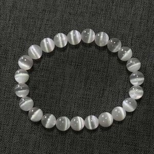 Round Selenite Stone Bracelet