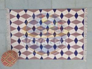 Cotton Chevron Flat Weave Carpet