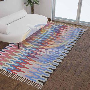 Cotton Kilim Style Handloom Rug