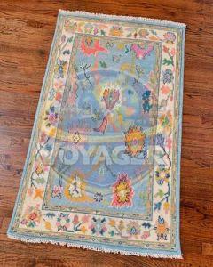 Silk Oriental Hand Knotted Carpet