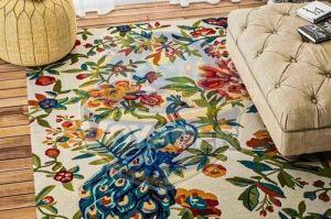 Wool Floral Pattern Rug