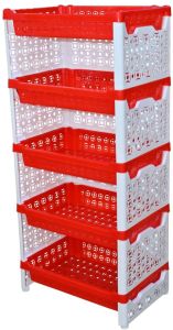 5 Tier Plastic Vegetable Rack