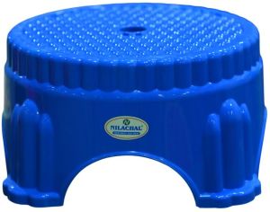 Blue Plastic Bathroom Stool