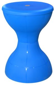 Blue Plastic Damroo Stool