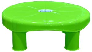 Green Plastic Round Bath Stool
