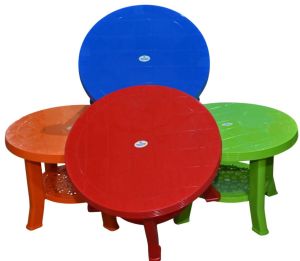 Green Round Plastic Coffee Table