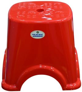 Red Plastic Anchor Patla Stool
