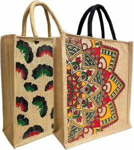 Jute Printed Shopping Bag